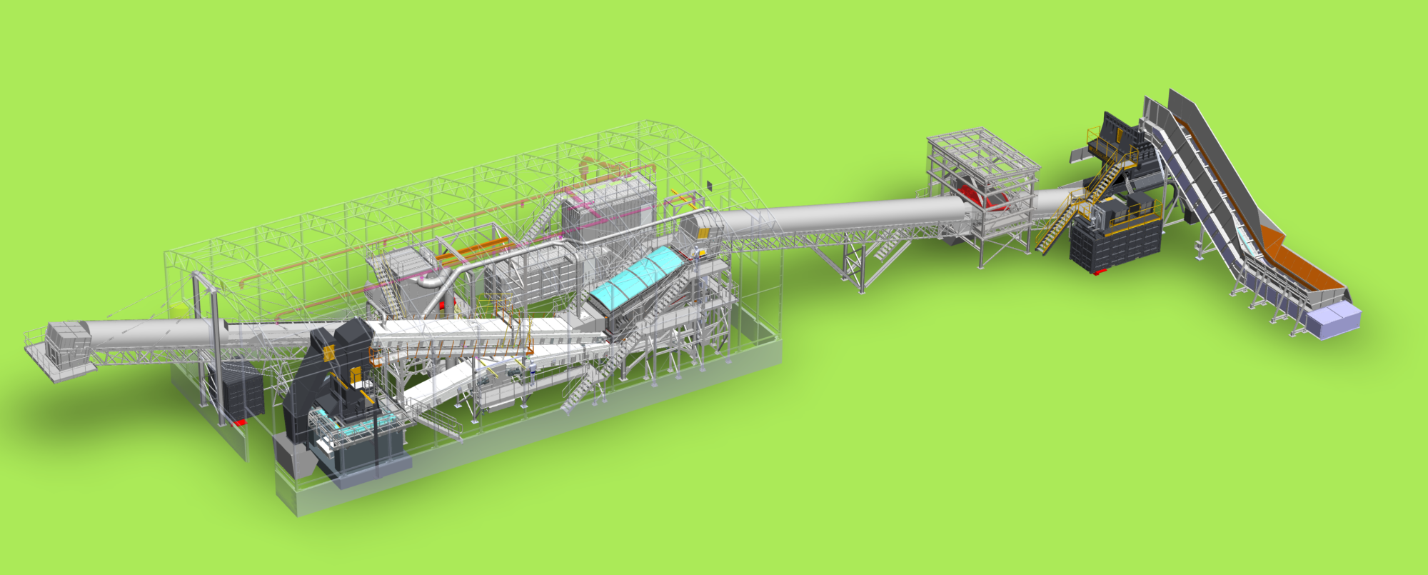 Waste Wood Shredding Line for Heat Production (Sweden) - Jämtkraft (1)