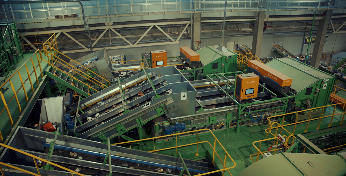packaging waste sorting line