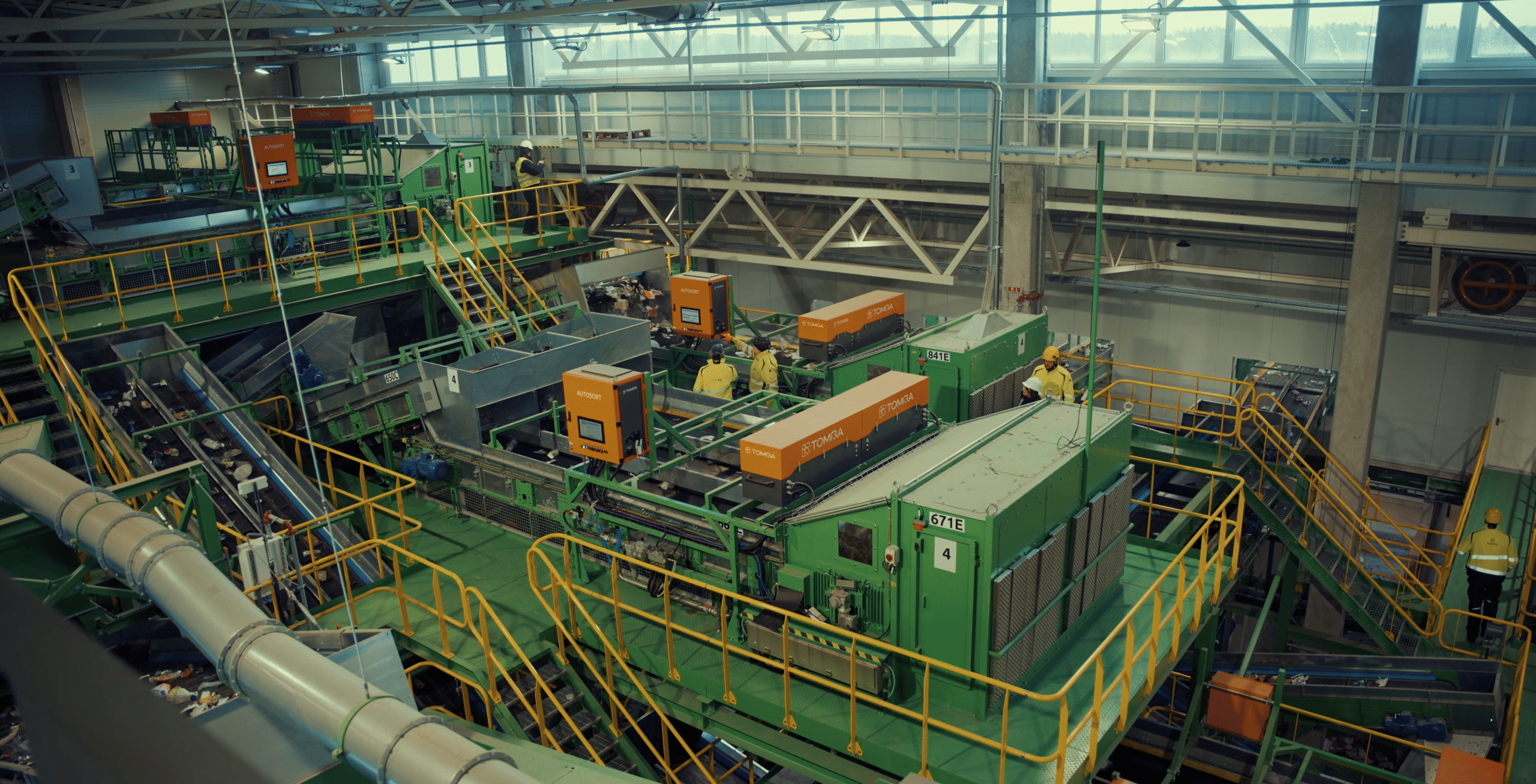 new waste sorting line